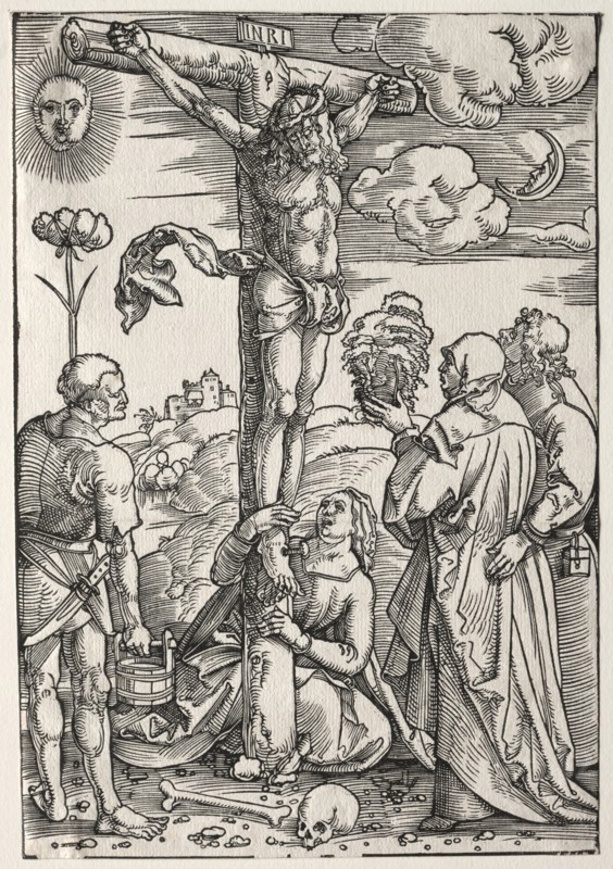 Christ on the Cross with Mary, St. John, Mary Magdalen and St. Stephen, 1505. Creator: Hans Baldung (German, 1484/85-1545).