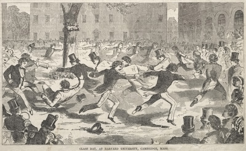 Class Day, at Harvard University, Cambridge, Massachusetts, 1858. Creator: Winslow Homer (American, 1836-1910).