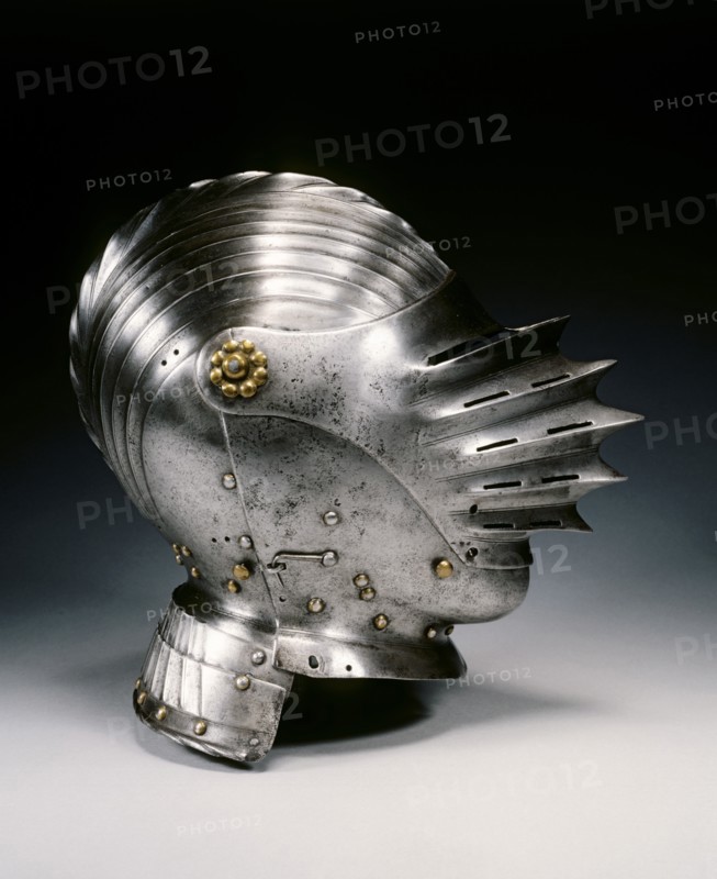 Close Helmet in Maximilian Style, c. 1520. Creator: Unknown.