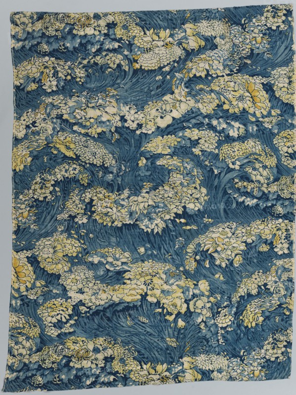 Cloth with Floral Sea Design, 1894. Creator: Arthur Silver (British, 1853-1896).