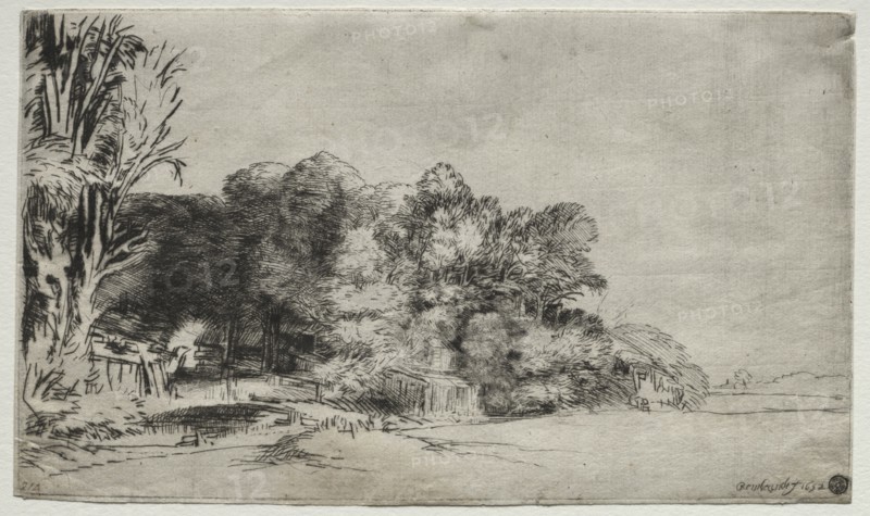 Clump of Trees with a Vista, 1652. Creator: Rembrandt van Rijn (Dutch, 1606-1669).