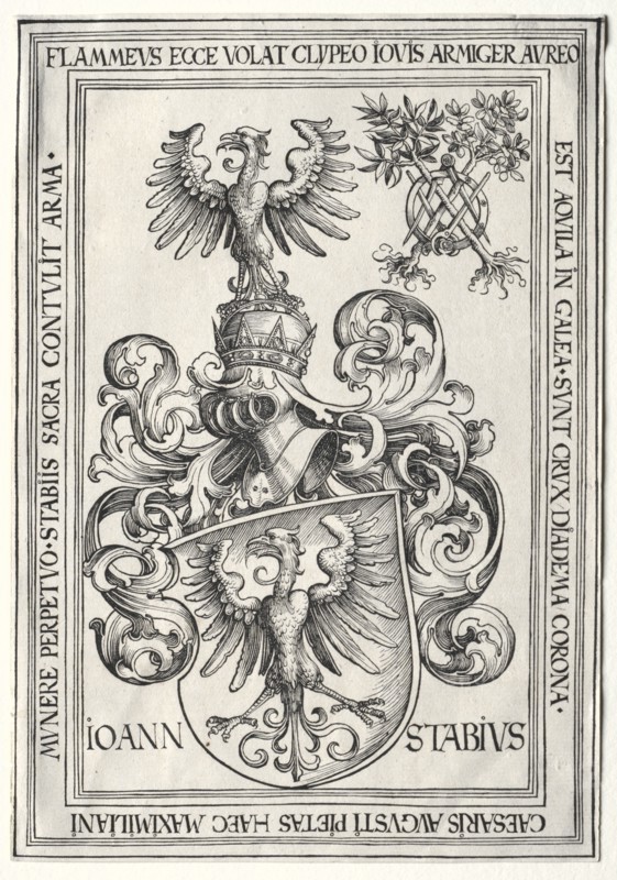 Coat of Arms of Johann Stabius. Creator: Wolf Traut (German, c. 1486-1520).