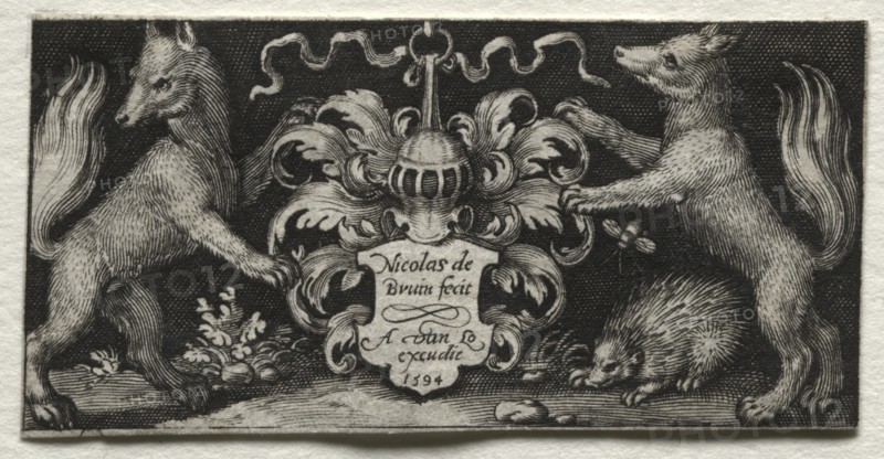 Coat of Arms, 1594. Creator: Nicolaes de Bruyn (Netherlandish, 1571-1656); A. van Londerseel.