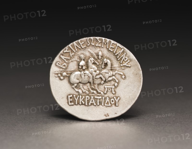 Coin of Eukratides I, 170-145 BC. Creator: Unknown.