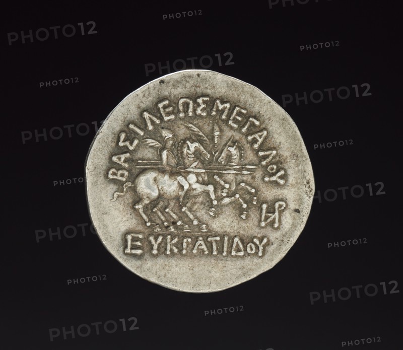 Coin of Eukratides I, 170-145 BC. Creator: Unknown.