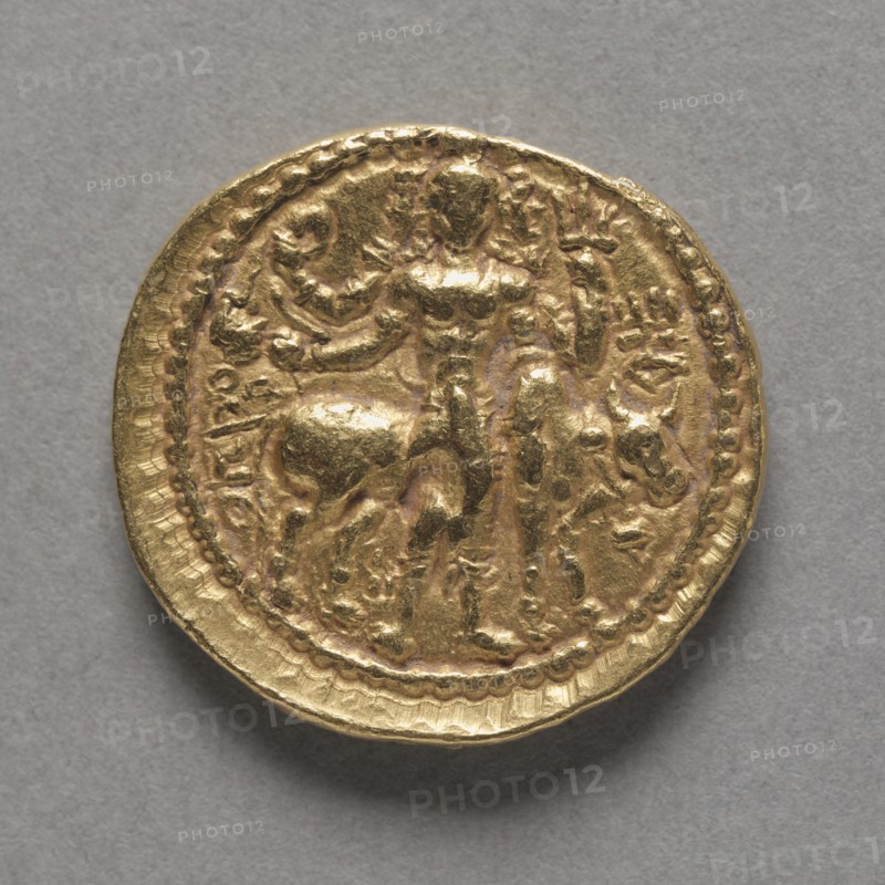 Coin of Kushan King Vasudeva I (reverse), c. AD 142/145-174/177. Creator: Unknown.