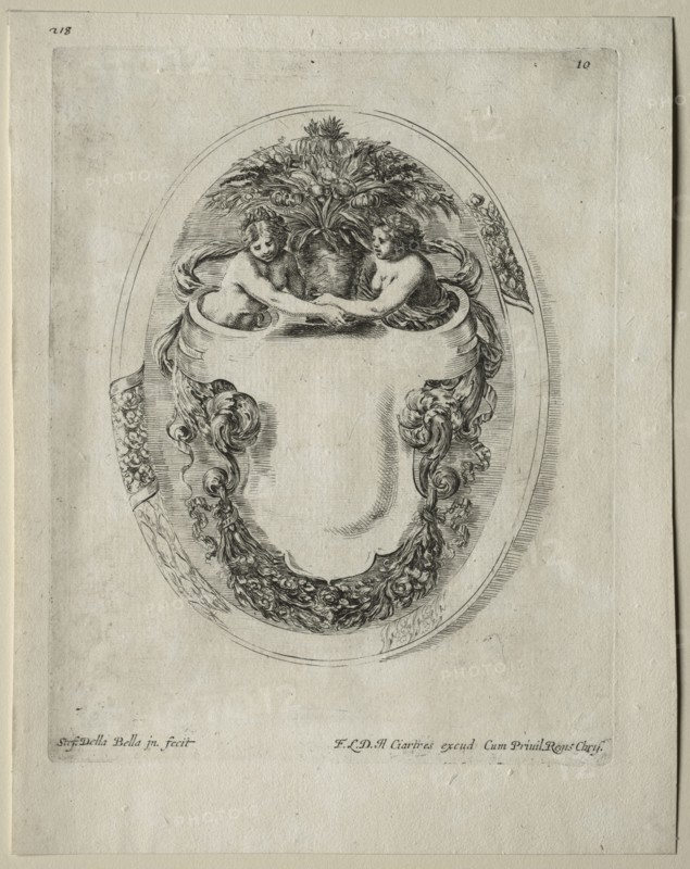 Collection of Various Caprices and New Designs of Cartouches and Ornaments: No 10. Creator: Stefano Della Bella (Italian, 1610-1664).