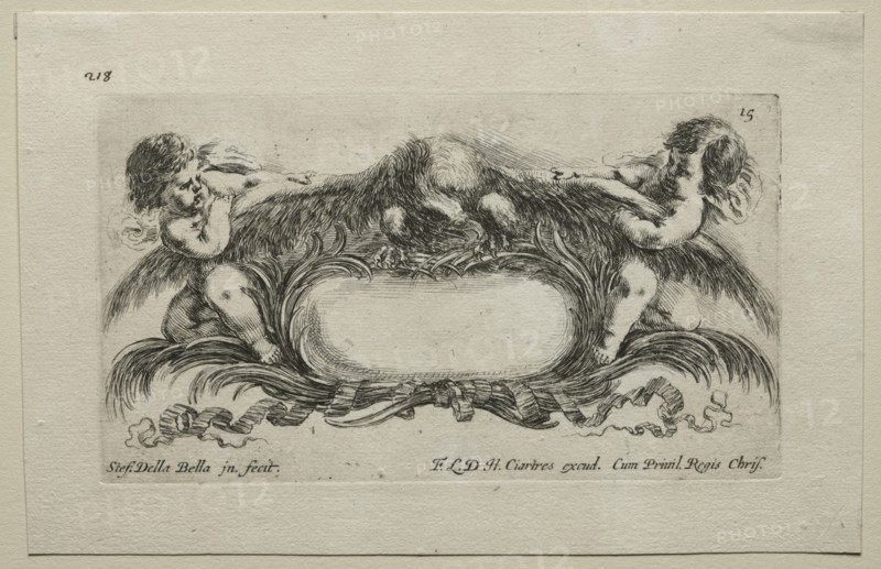 Collection of Various Caprices and New Designs of Cartouches and Ornaments: No 15. Creator: Stefano Della Bella (Italian, 1610-1664).