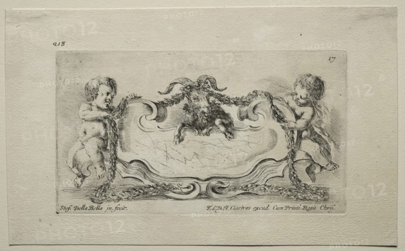 Collection of Various Caprices and New Designs of Cartouches and Ornaments: No 17. Creator: Stefano Della Bella (Italian, 1610-1664).