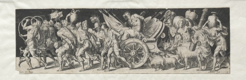 Combats and Triumphs No. 2: Triumphant March. Creator: Etienne Delaune (French, 1518/19-c. 1583).