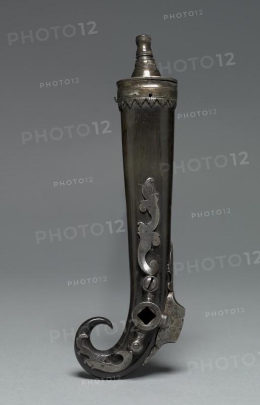 Combined Priming Flask and Wheel-Lock Spanner, c. 1600-1650. Creator: Unknown.