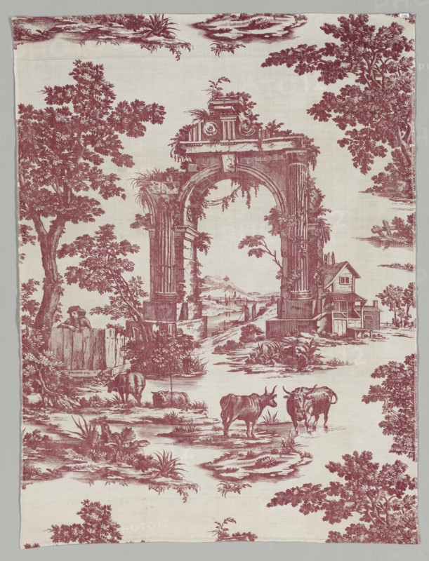 Copperplate Printed Cotton, 1765. Creator: John Collins (British), firm of.