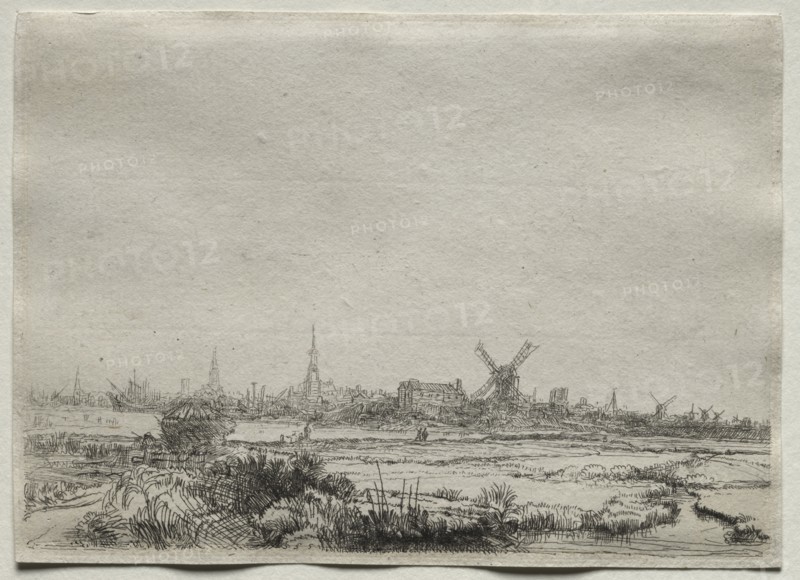 Copy of View of Amsterdam from the North West, 1700s. Creator: Unknown.