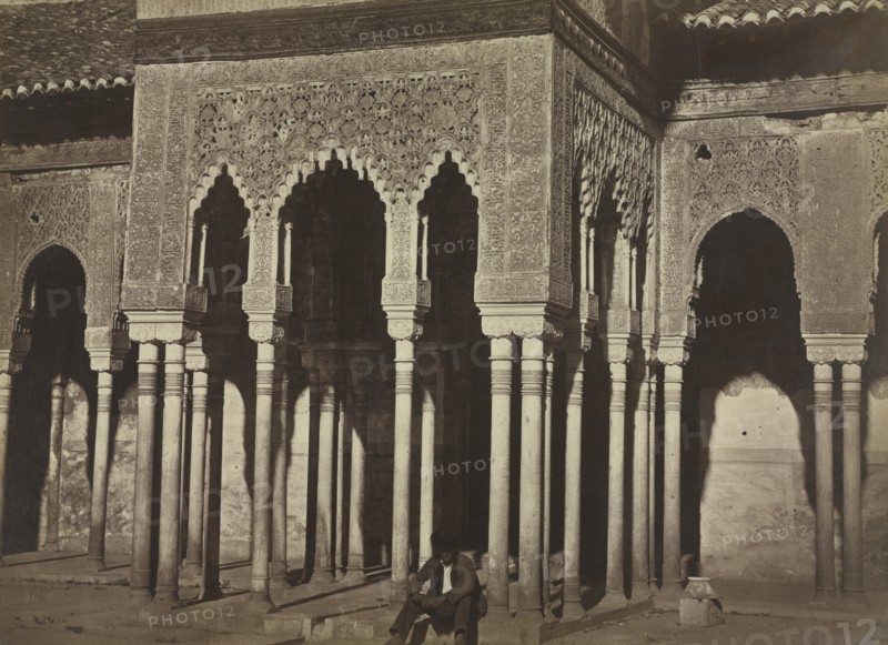 Courtyard, Alhambra, 1857-58. Creator: Charles Clifford (British, 1819-1883).