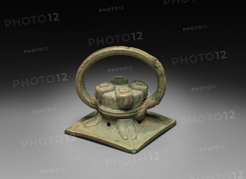 Cover with Handle, c. 600-221 BC. Creator: Unknown.