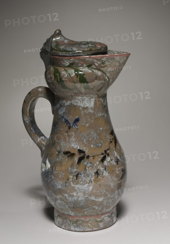 Covered Ewer, 1878-1882. Creator: Haviland Factory at Auteuil (French); Charles Midoux (French).