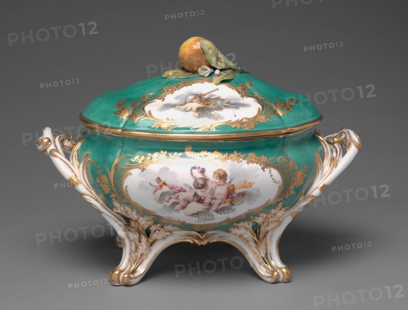 Covered Tureen (Terrine du roi), 1756. Creator: Sèvres Porcelain Manufactory (French, est. 1740).