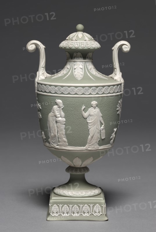 Covered Urn (cover), c. 1800. Creator: Wedgwood Factory (British).