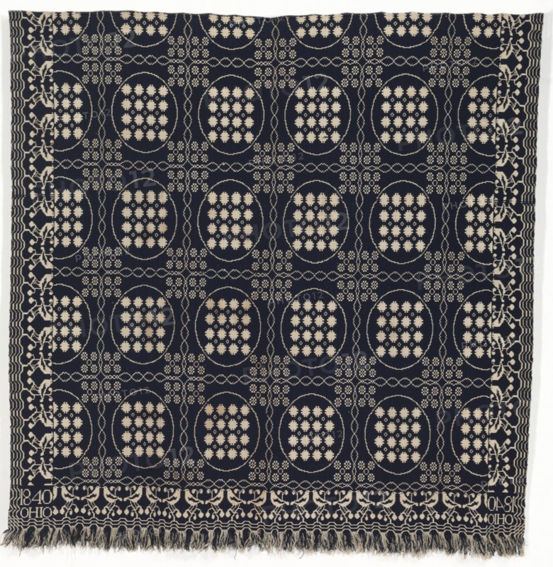Coverlet, 1840. Creator: Unknown.