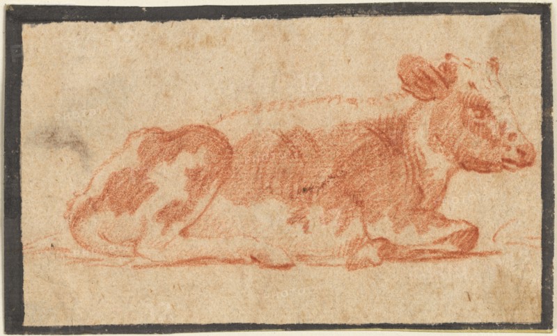 Cow, second half 1600s. Creator: Johann Heinrich Roos (German, 1631-1685).