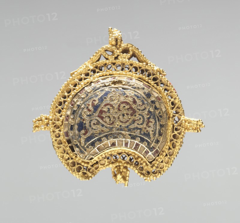 Crescent-Shaped Pendant, 1000-1100. Creator: Unknown.