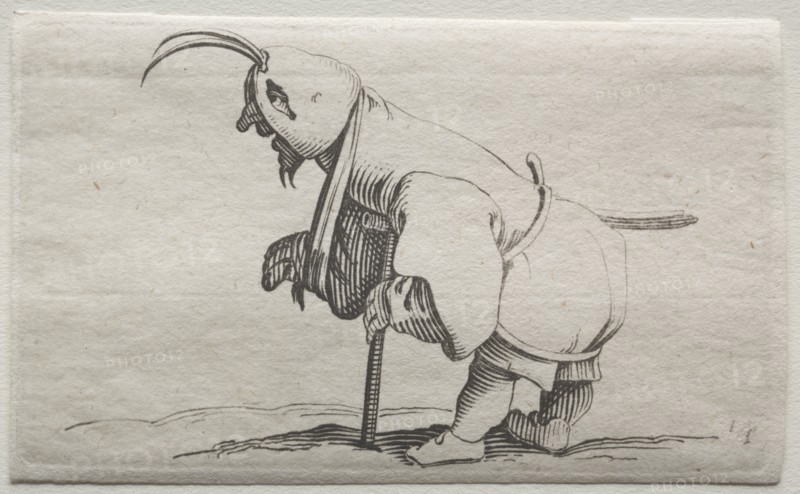 Cripple with a Hood. Creator: Jacques Callot (French, 1592-1635).