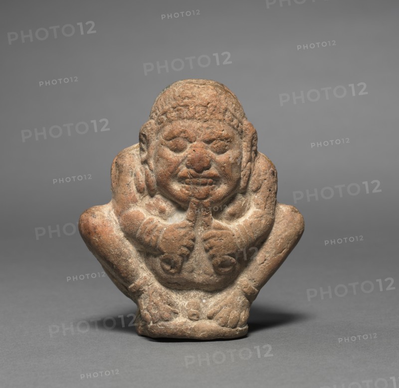 Crouching Dwarf Musician, 2nd-1st Century BC. Creator: Unknown.