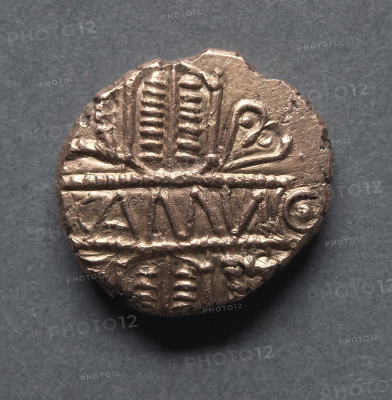 Cunobeline Stater (obverse), c. 10-40 A.D.. Creator: Unknown.