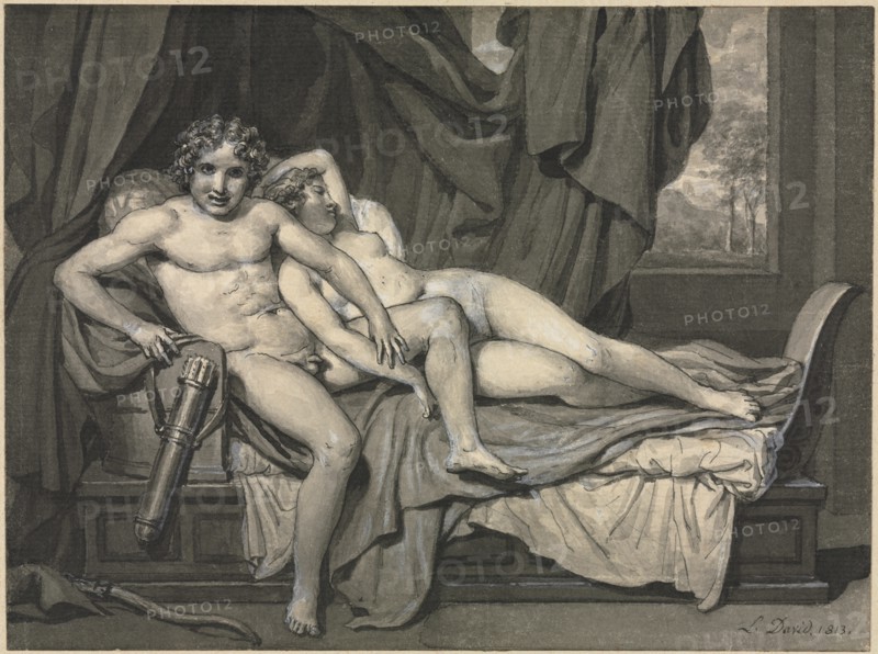 Cupid and Psyche, 1813. Creator: Jacques-Louis David (French, 1748-1825).