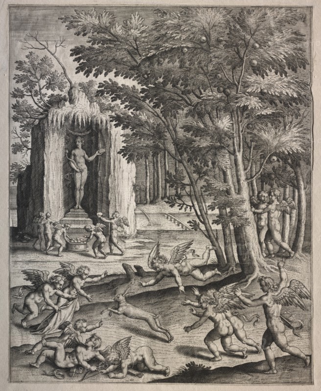 Cupids at Play. Creator: Hieronymus Wierix (Flemish, 1553-1619), possibly by.