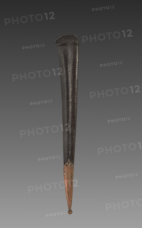 Dagger (brown leather case), 1700s-1800s. Creator: Unknown.
