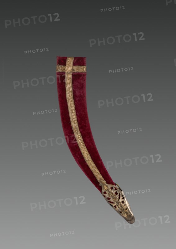 Dagger (red velvet case), 1700s-1800s. Creator: Unknown.