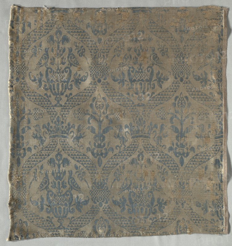 Damask Fragment, 1500s. Creator: Unknown.