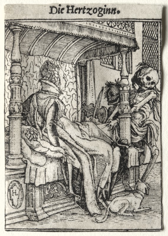 Dance of Death: The Duchess. Creator: Hans Holbein (German, 1497/98-1543).