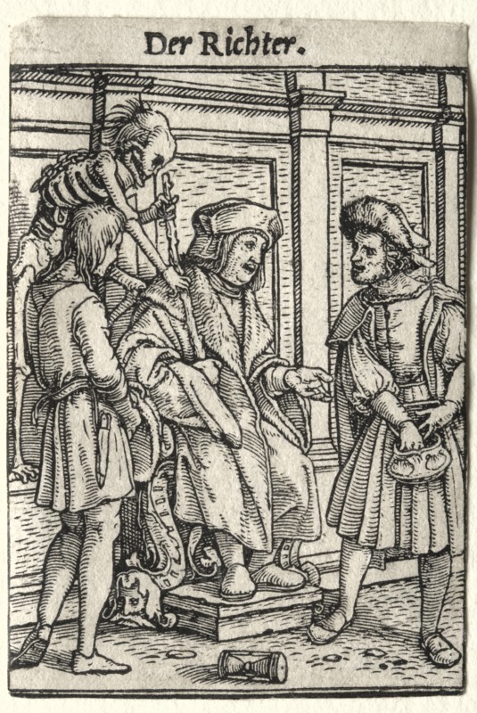 Dance of Death: The Judge. Creator: Hans Holbein (German, 1497/98-1543).