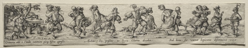 Dance of Peasants. Creator: Theodor de Bry (Flemish, 1528-1598).