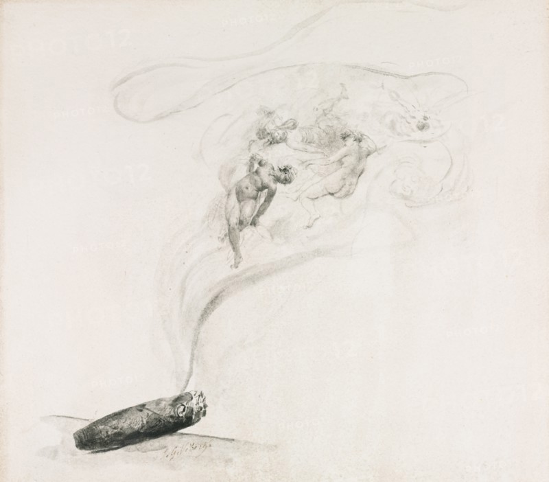 Dans la Fumé, 1800s. Creator: Jehan-Georges Vibert (French, 1840-1902).