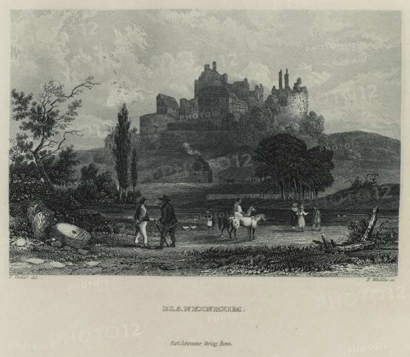 Das Malerische und Romantische Rheinland: Blankenheim, 1928. Creator: Henry Winkles (British, 1801-1900); Kurt Schroeder.