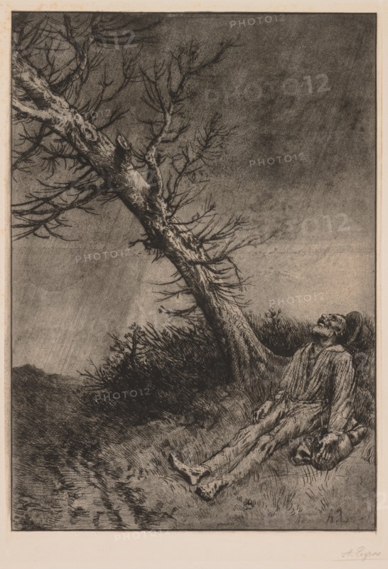 Death of the Vagabond. Creator: Alphonse Legros (French, 1837-1911).