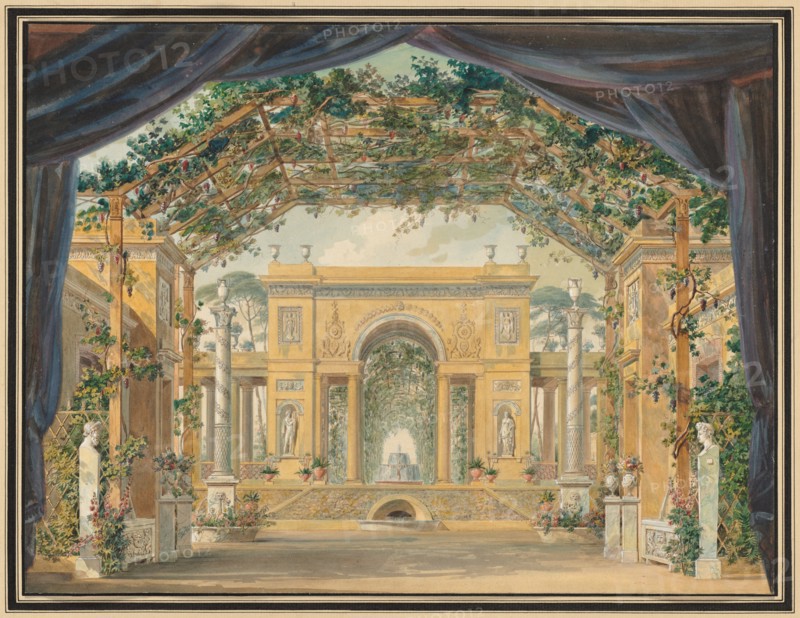 Decoration Executed for the Birthday of His Majesty the King of Westphalia, 1811. Creator: Pierre-Luc-Charles Cicéri (French, 1782-1868).