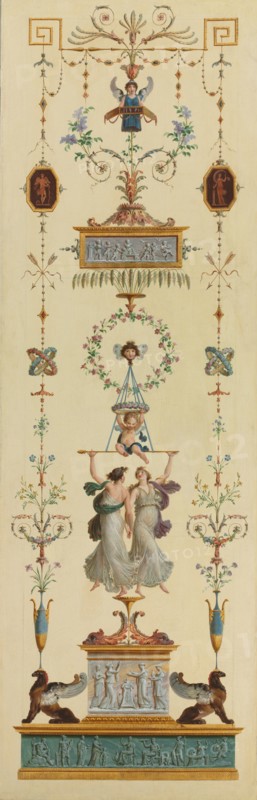 Decorative Panel, 1790s. Creator: Pierre Rousseau (French, 1751-1829).