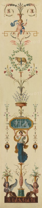 Decorative Panel, 1790s. Creator: Pierre Rousseau (French, 1751-1829).