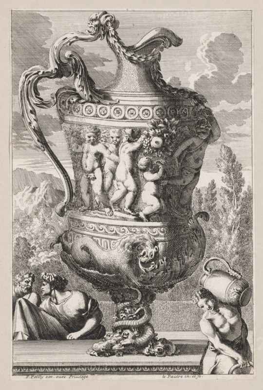 Decorative Urn, 1600s. Creator: Jean Le Pautre (French, 1618-1682).
