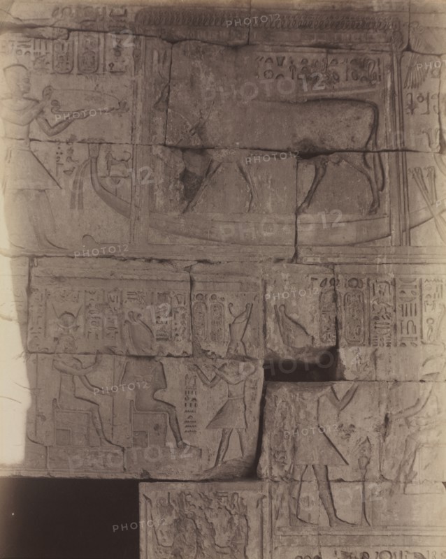 Deir el-Medineh, Sacred Barge, c. 1870s - 1880. Creator: Antonio Beato (British, c. 1825-1903).