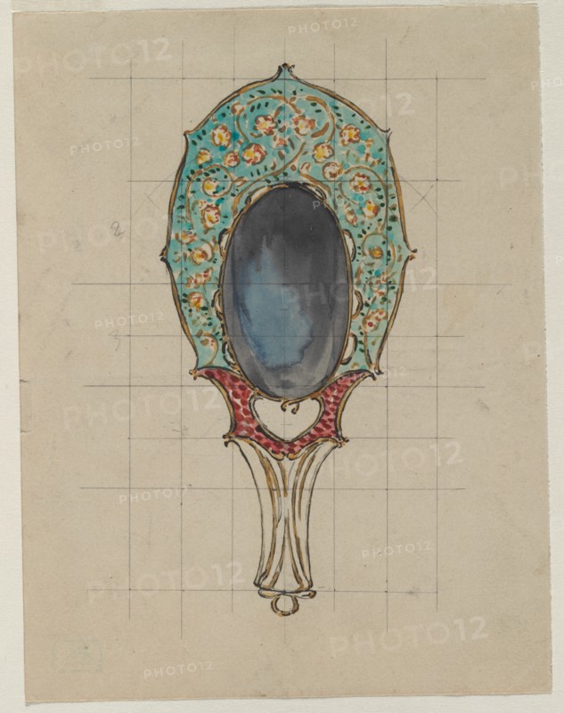 Design for a Hand Mirror, c. 1900-1902. Creator: Félix Bracquemond (French, 1833-1914).