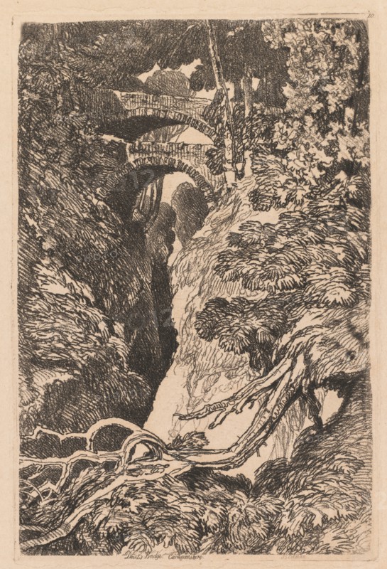 Devil's Bridge, Cardiganshire, 1837. Creator: John Sell Cotman (British, 1782-1842).