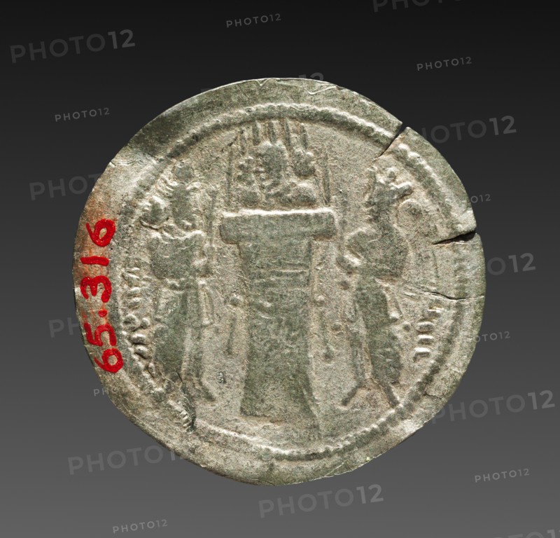 Drachma: Fire Altar and Two Priests (reverse), 303-310. Creator: Unknown.