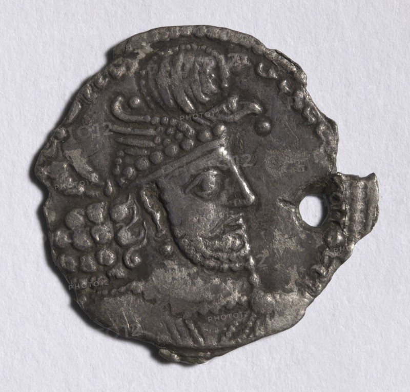 Drachma: Head of Hormizd II (obverse), 303-310. Creator: Unknown.