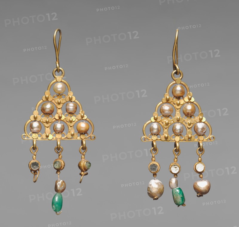 Earrings (pair), 600s. Creator: Unknown.