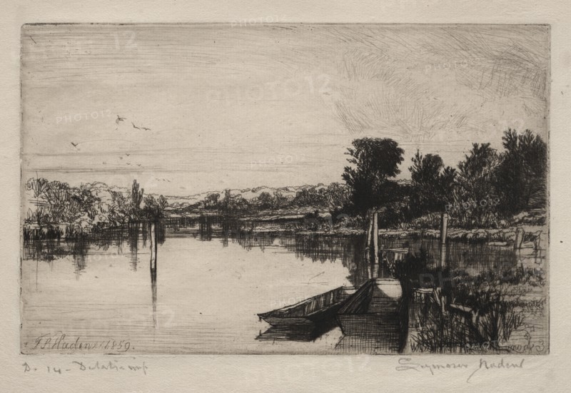 Egham, 1859. Creator: Francis Seymour Haden (British, 1818-1910).